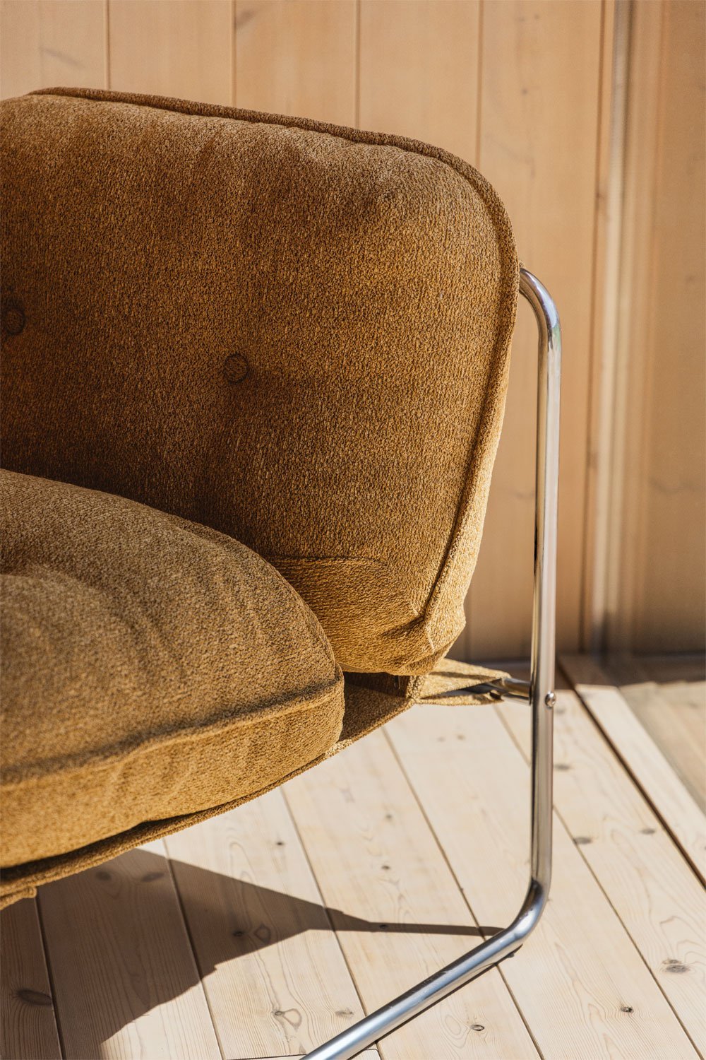 Pack of 2 Matilda bouclé fabric armchairs, gallery image 2