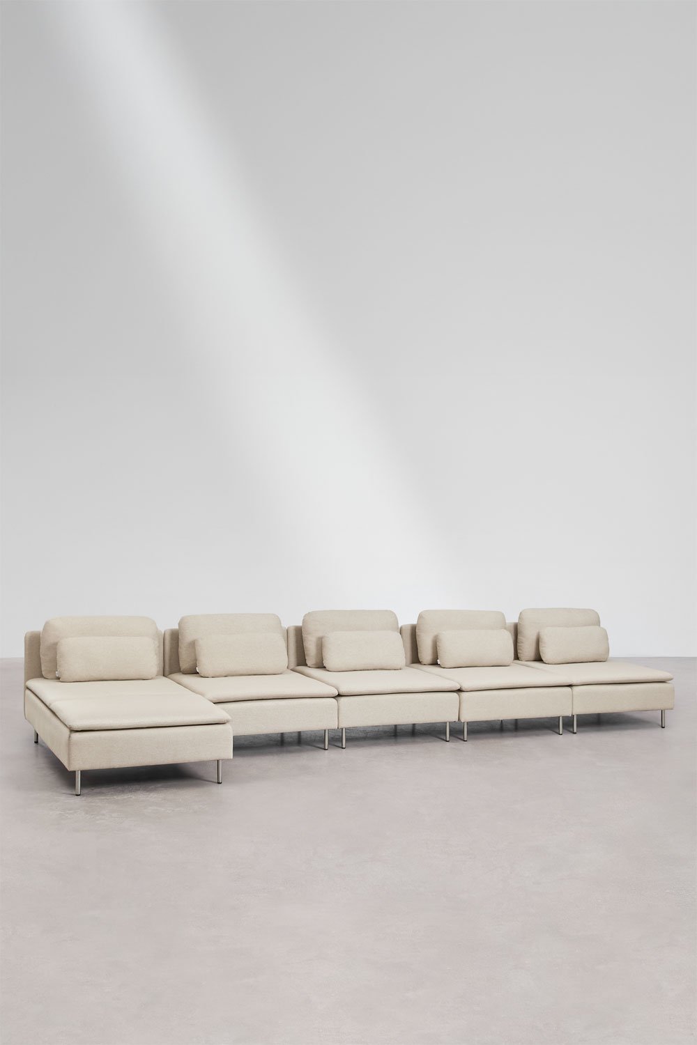 Oriol 5-piece left-hand chaise longue modular sofa, gallery image 1