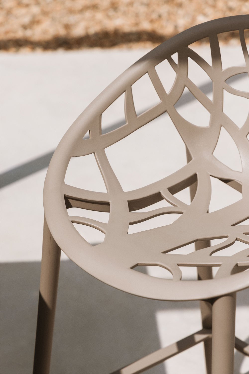 Ores high polypropylene garden stool, gallery image 2