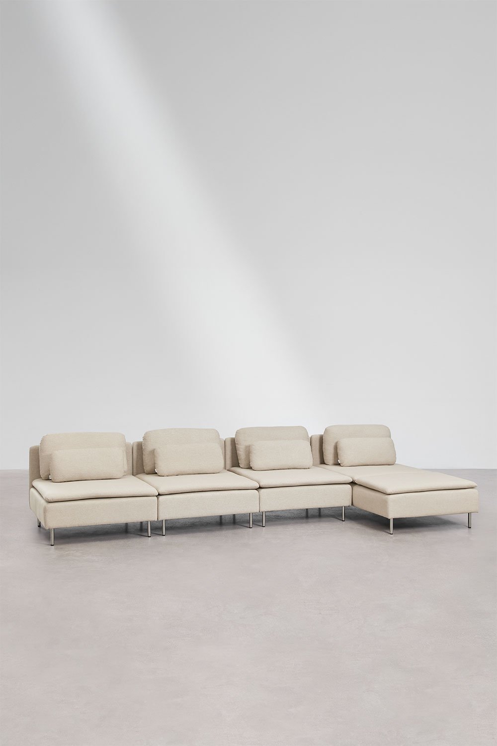 Oriol 4-piece right-sided chaise longue modular sofa, gallery image 1