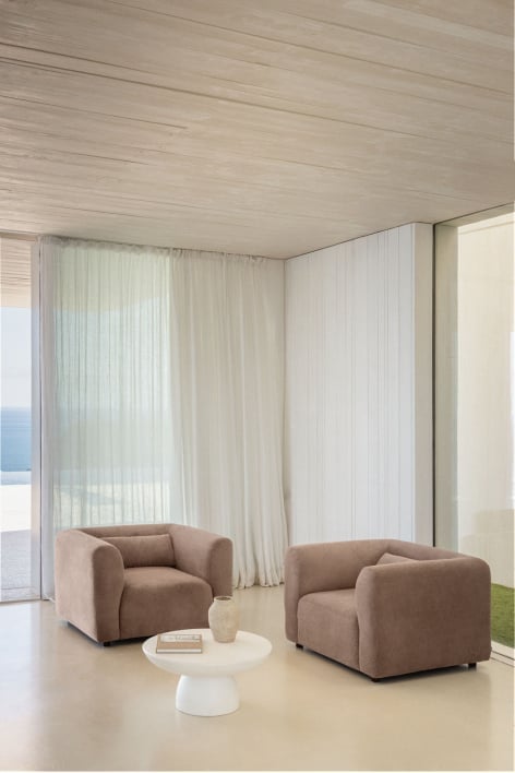 Pack of 2 armchairs with armrests Fogler