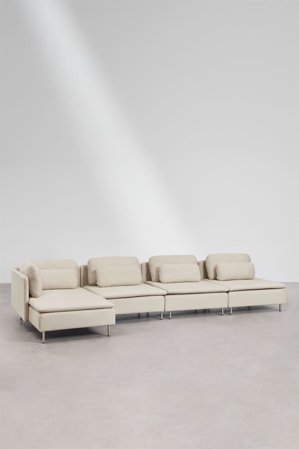 Oriol 4-piece left-sided chaise longue modular sofa, gallery image 1