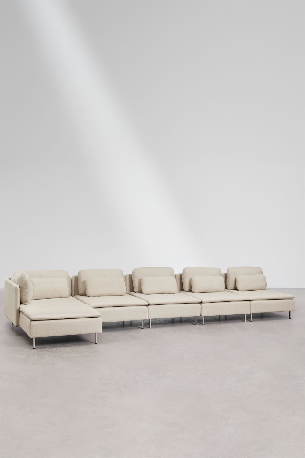 Oriol 5-piece left-hand chaise longue modular sofa, gallery image 1