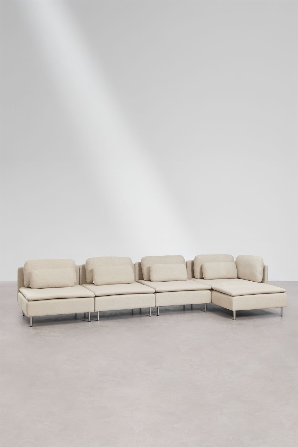 Oriol 4-piece right-sided chaise longue modular sofa, gallery image 1