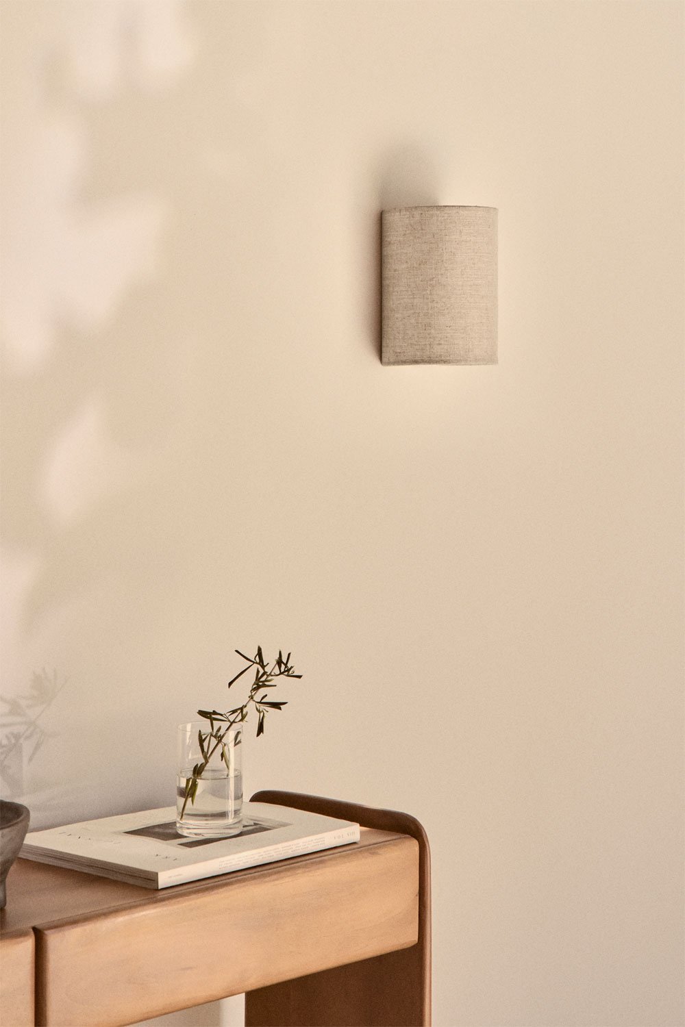 Kiraz linen wall light, gallery image 1