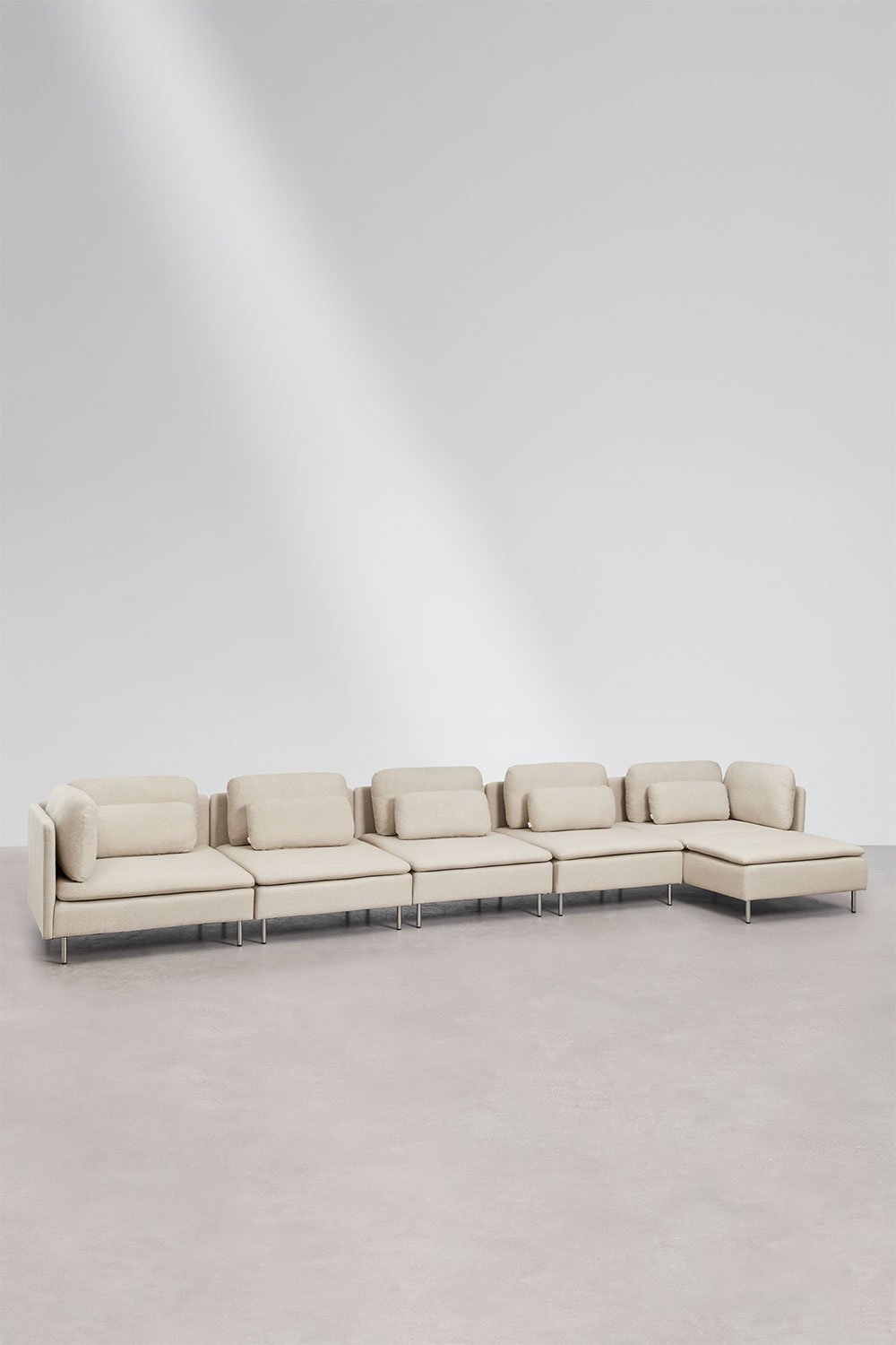 Oriol 5-piece right-sided chaise longue modular sofa with corner unit, gallery image 1