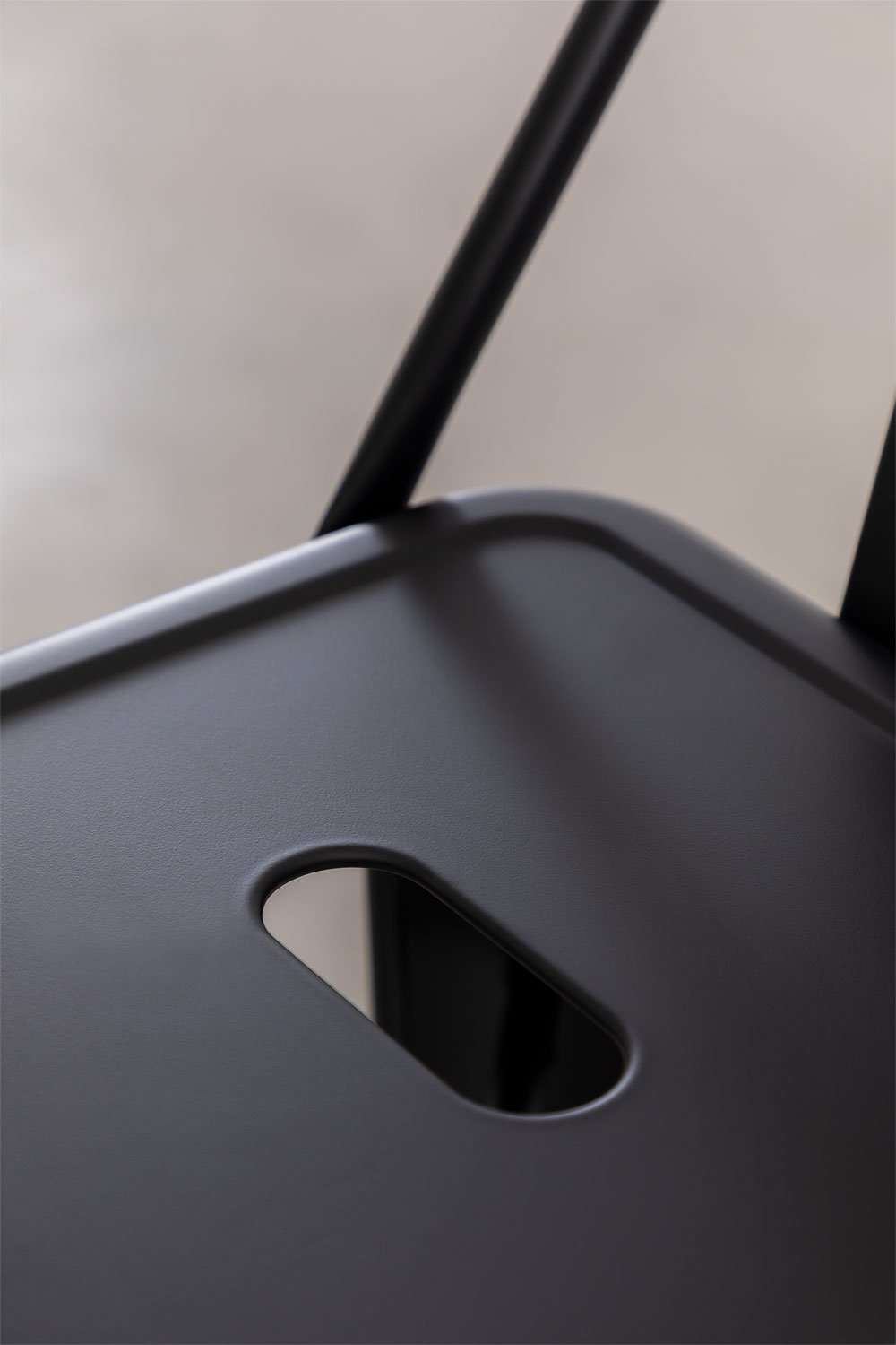 High stool ↑75 cm with Lix steel backrest, gallery image 7