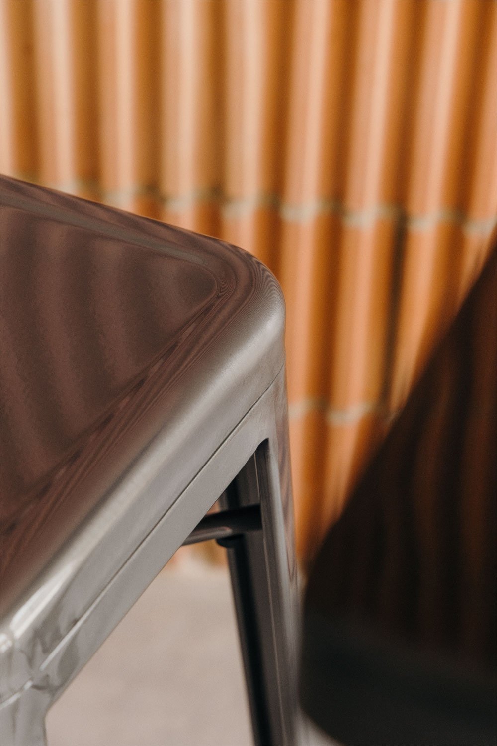 Stackable high stool in Lix steel, gallery image 2