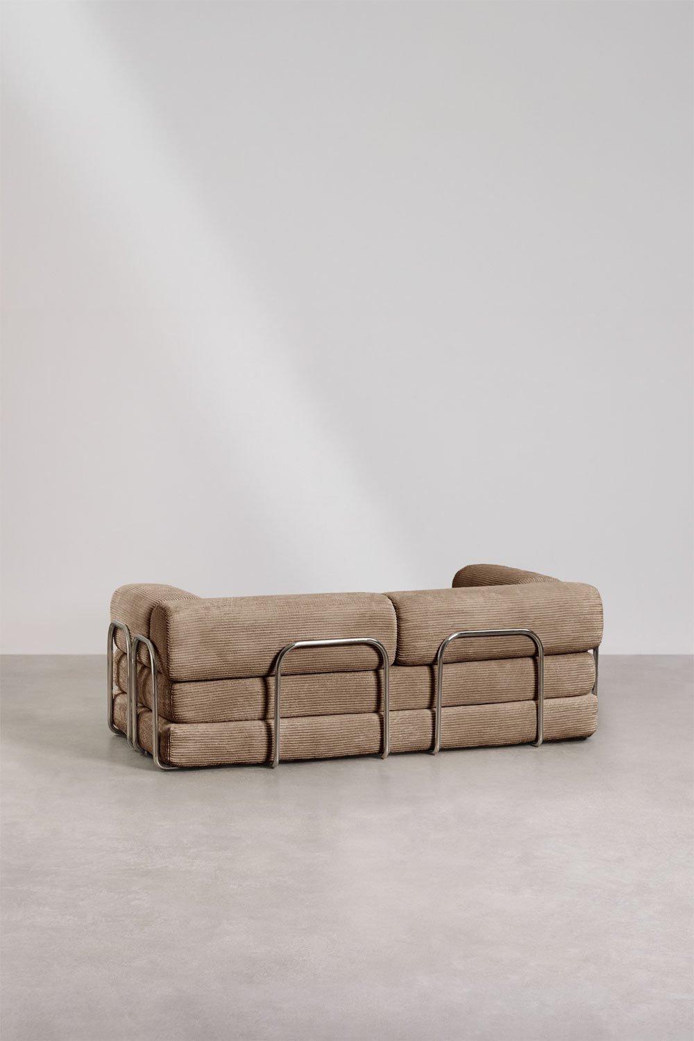 Vacuum-packed 2-seater velvet sofa bed Igone, gallery image 8