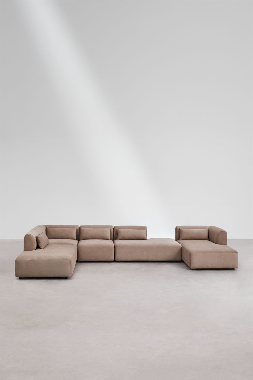 Fogler 5-Piece Right Chaise Longue Modular Sofa with Double Chaise, gallery image 3