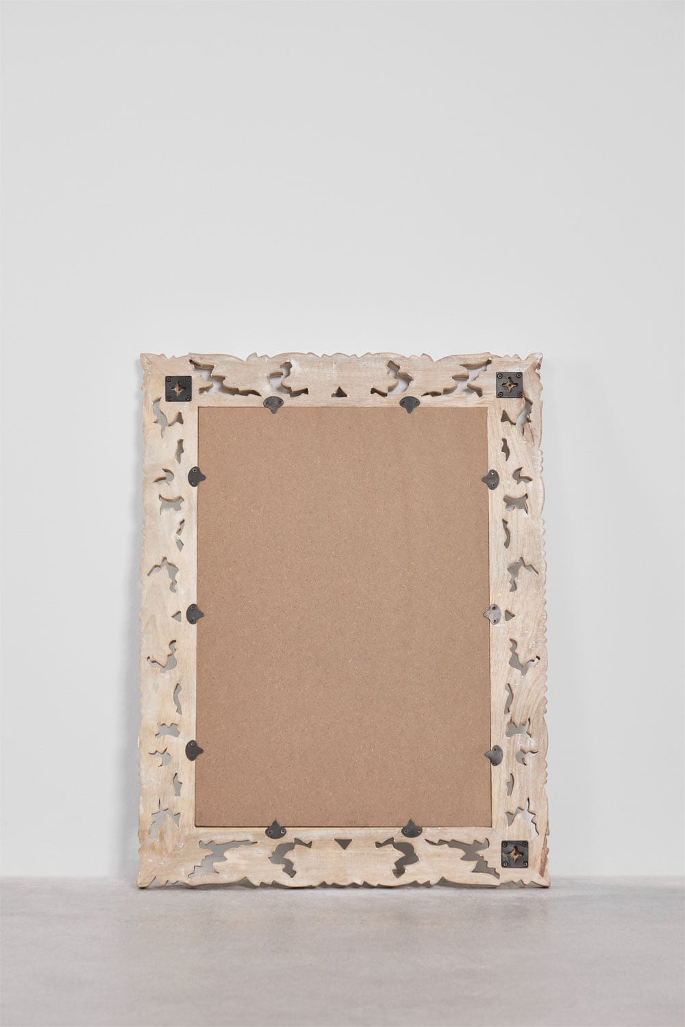 Rectangular wall mirror in mango wood Arnas, gallery image 6