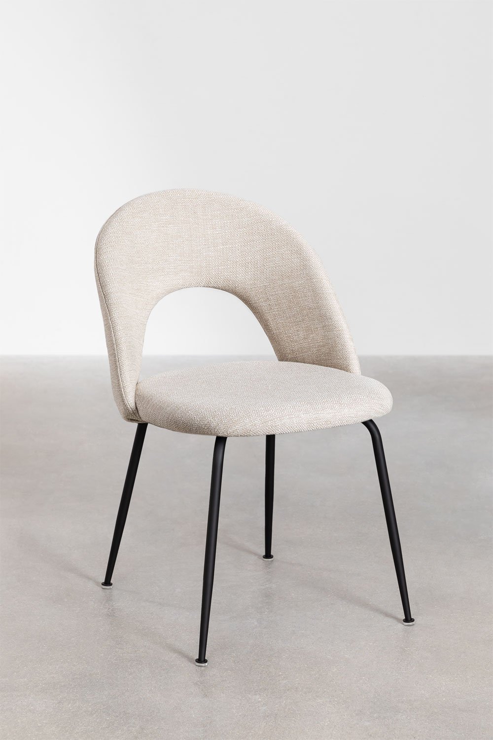 Pack of 2 Glorys upholstered dining chairs, gallery image 3