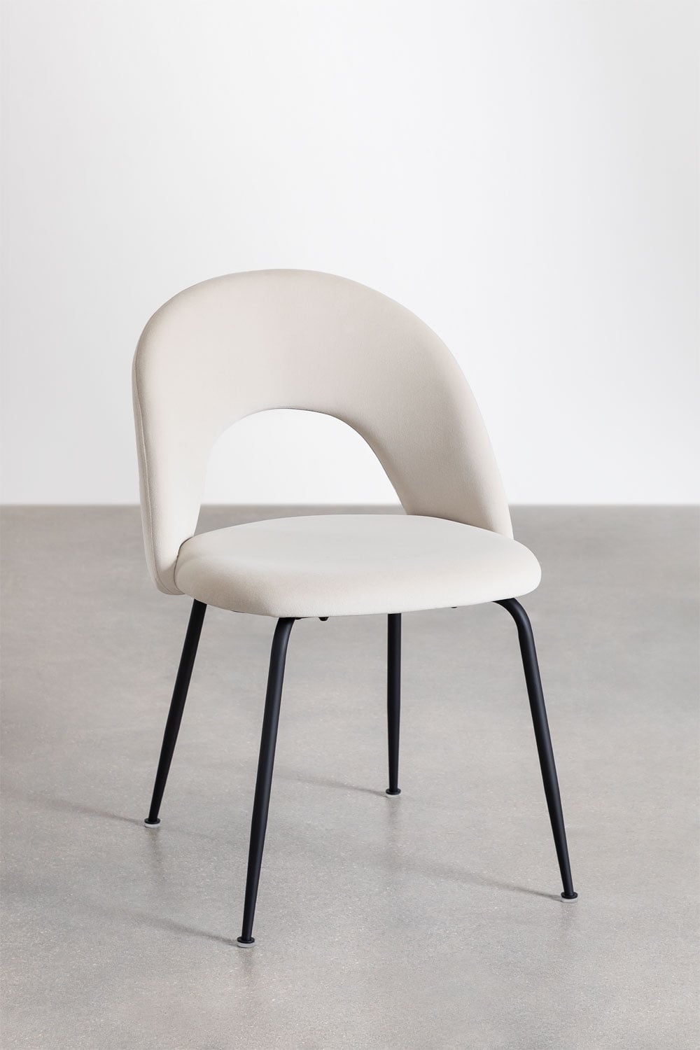 Pack of 4 Glorys upholstered dining chairs, gallery image 1