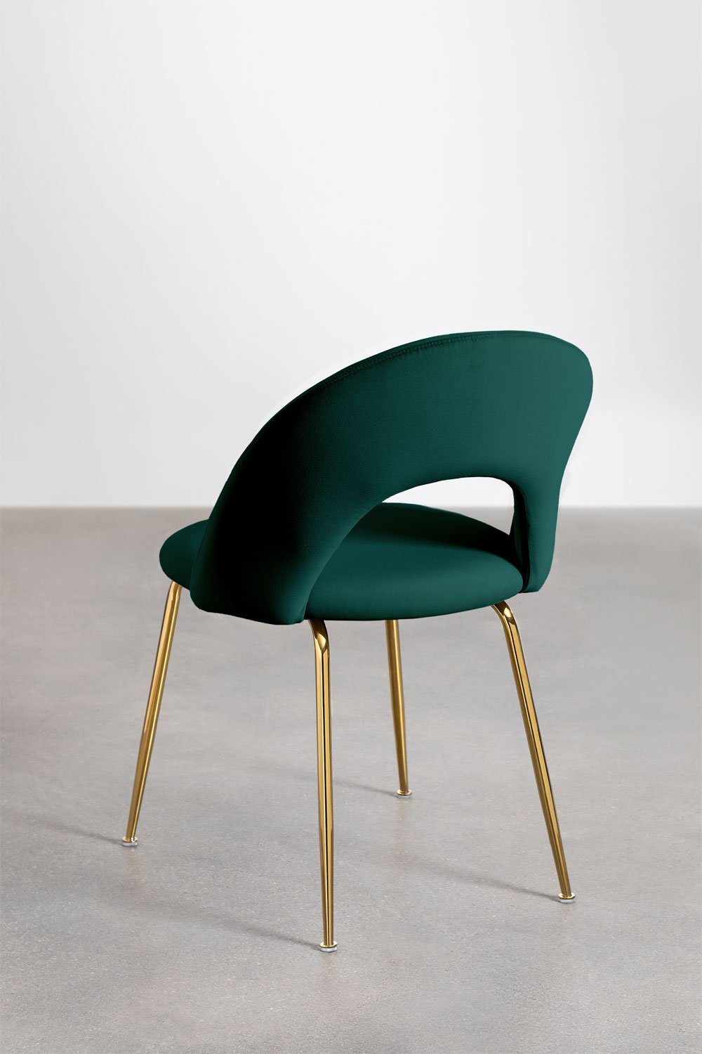 Pack of 4 Glorys upholstered dining chairs, gallery image 3