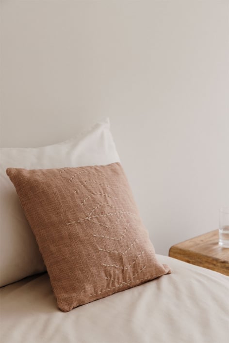 Square cotton cushion (40x40 cm) Ceara