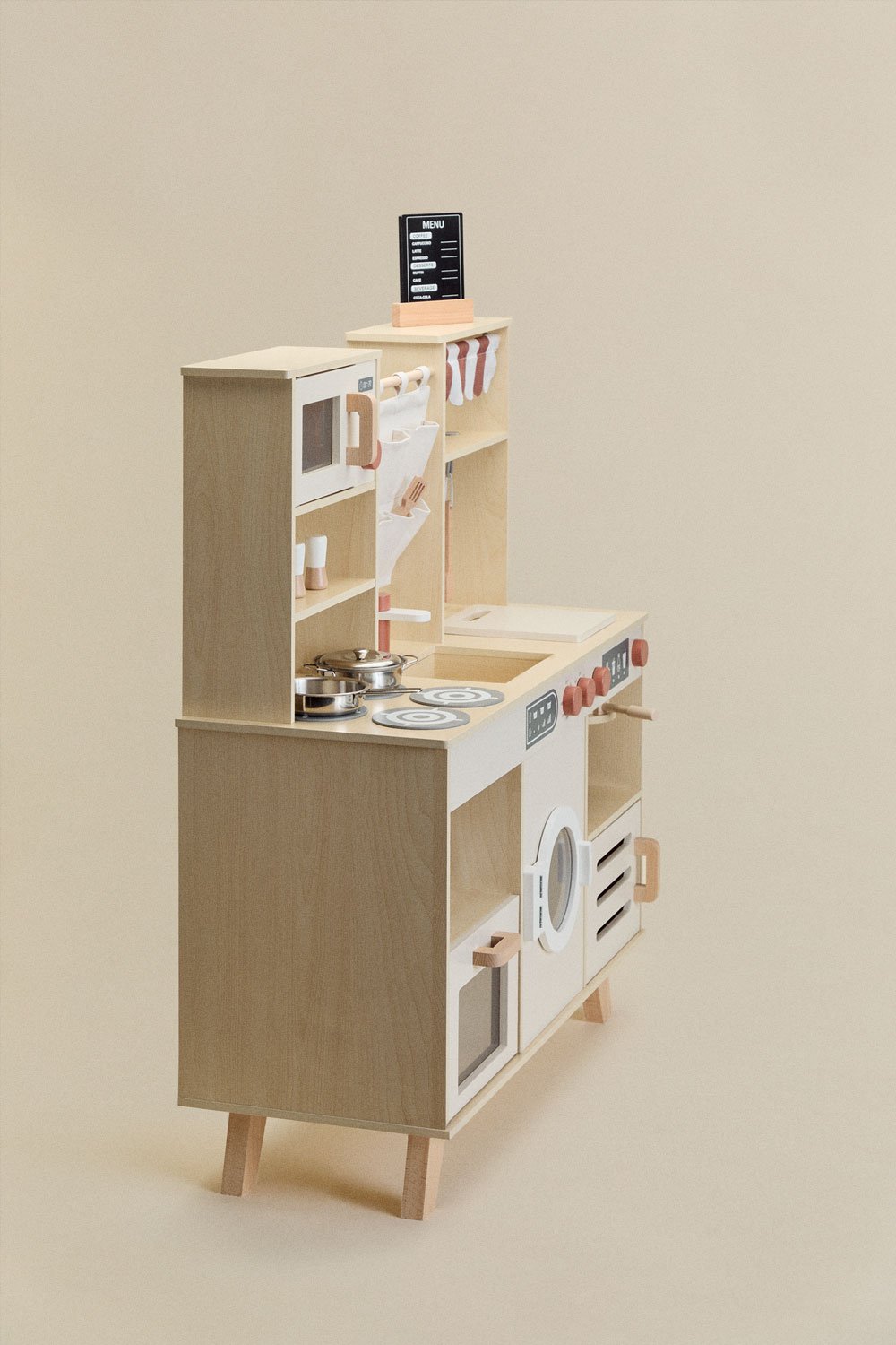 Nannar Kids wooden play kitchen, gallery image 3