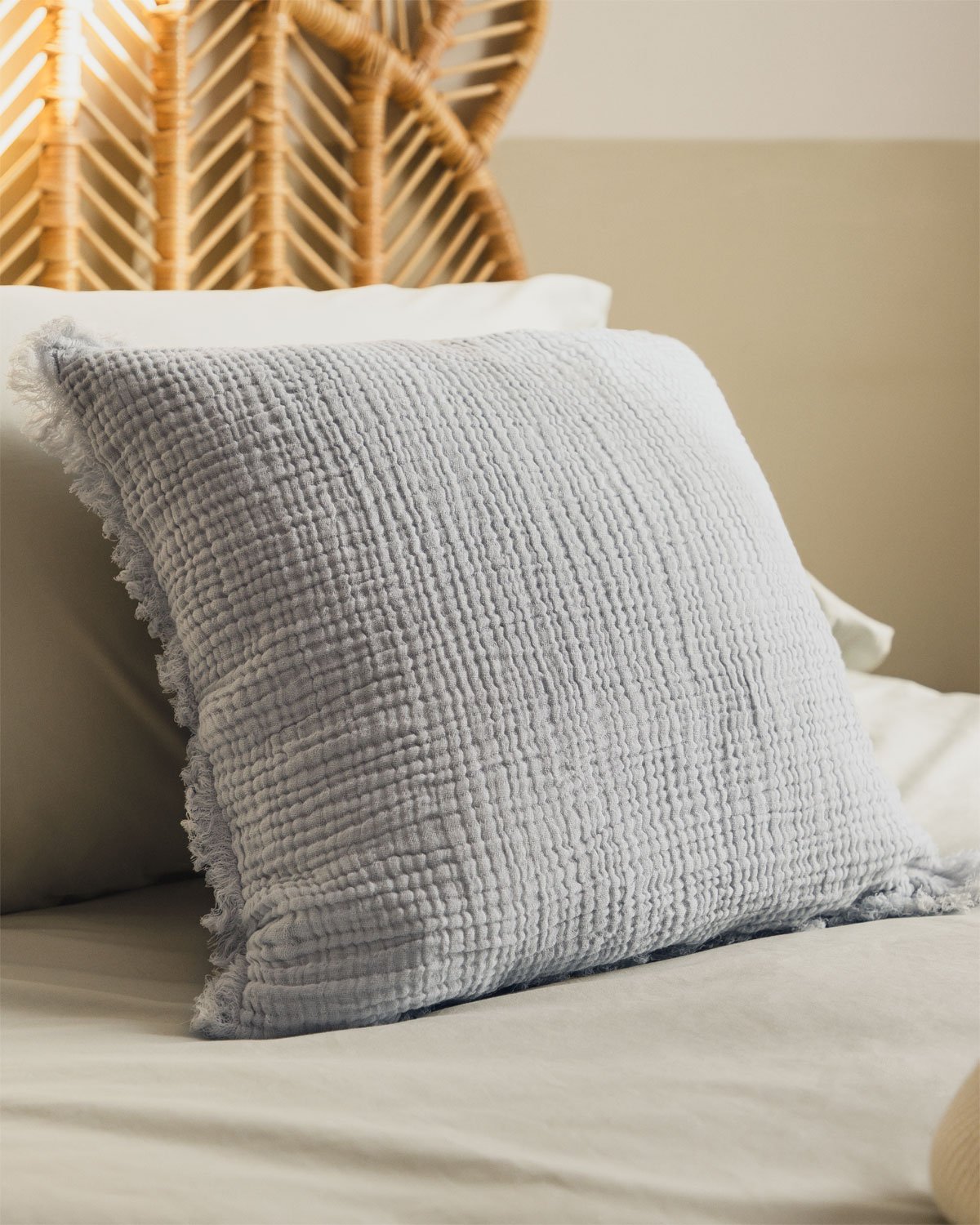 Square Cotton Gauze Cushion (45x45 cm) Jobert, gallery image 1