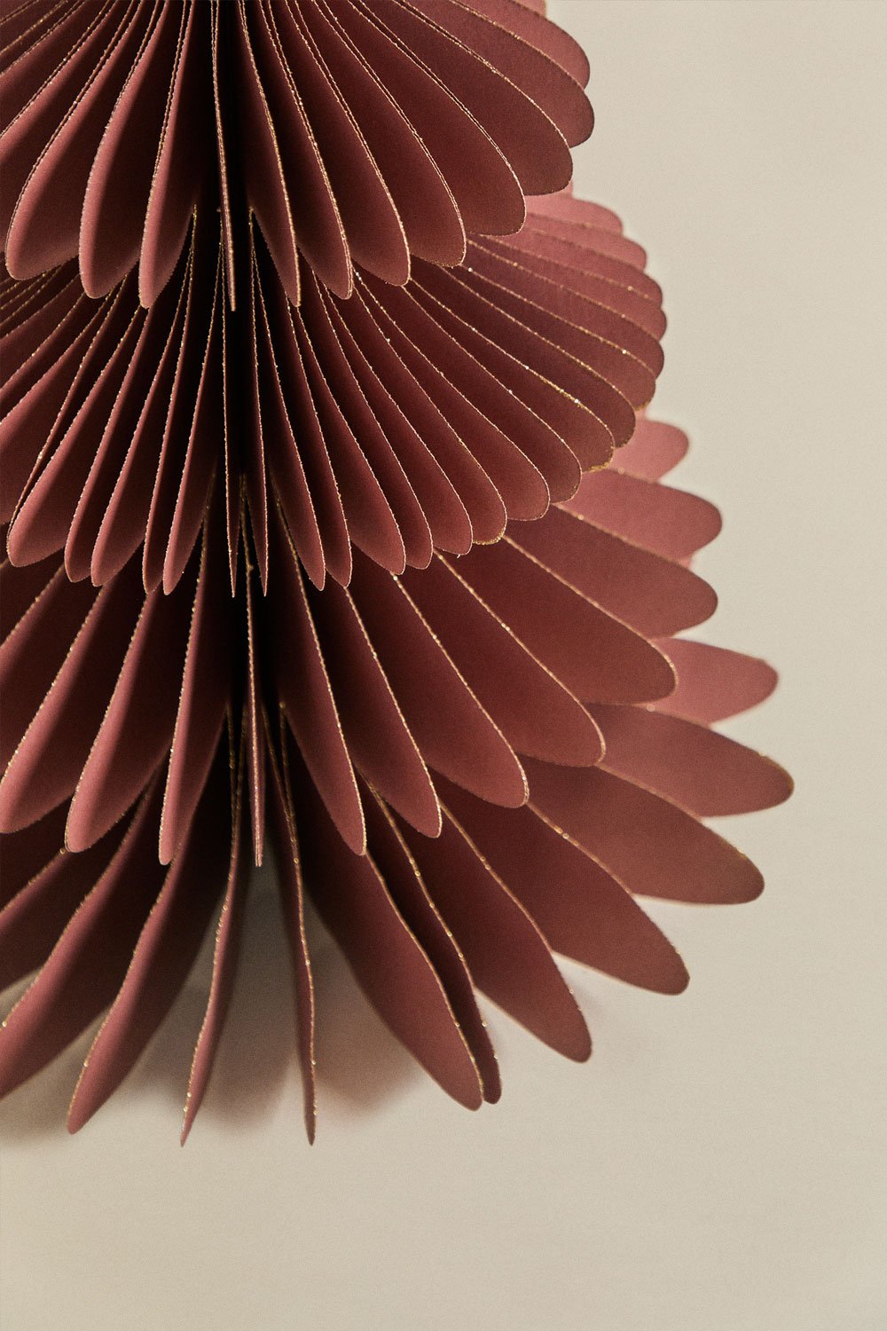 Cedar red paper Christmas tree 30 cm with glitter Navira, gallery image 5