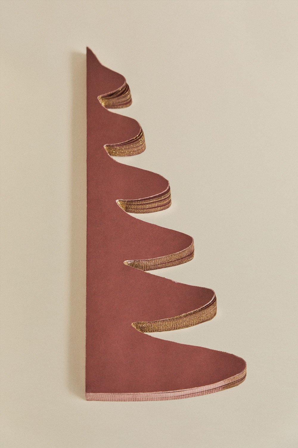 Cedar red paper Christmas tree 30 cm with glitter Navira, gallery image 6