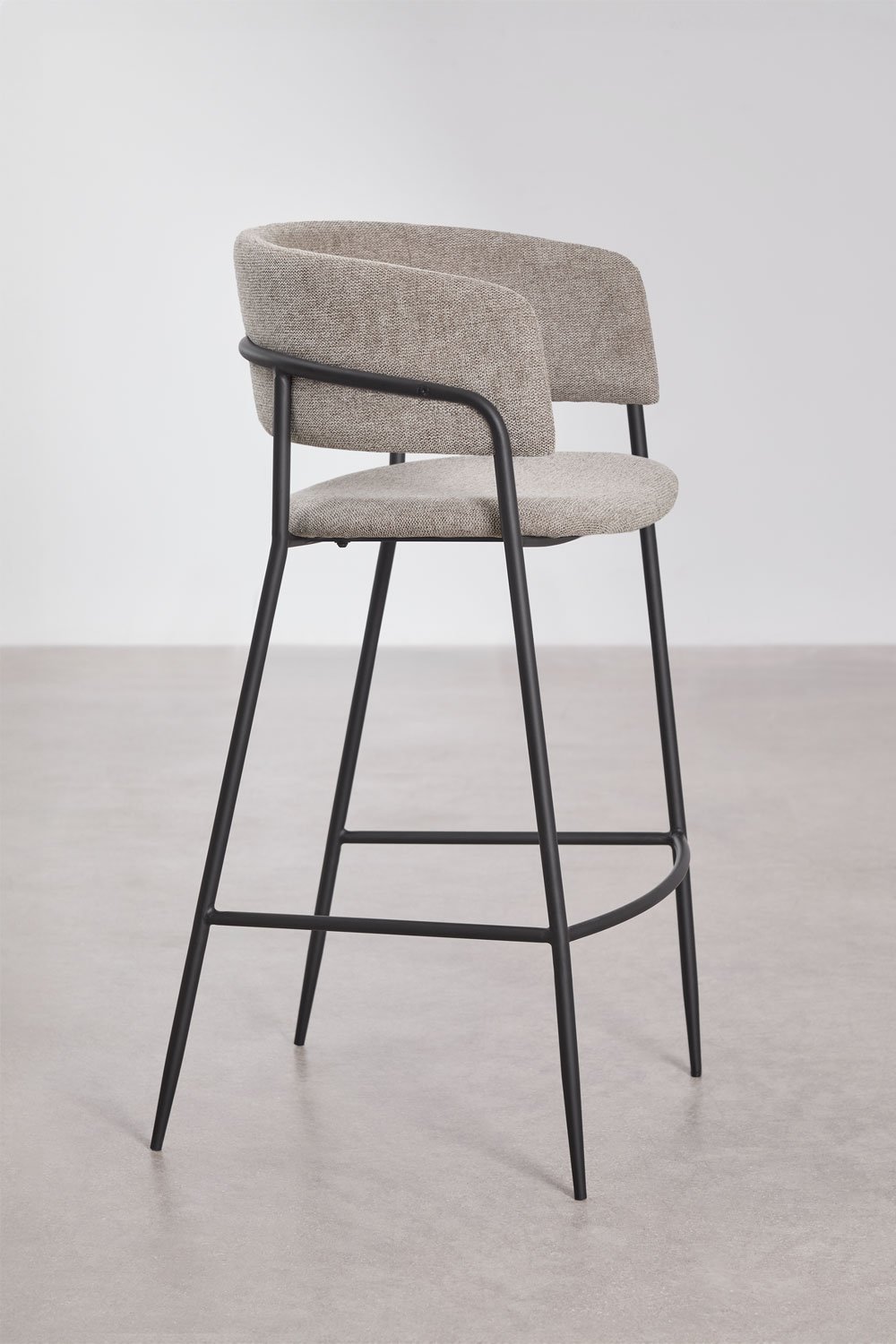 Pack of 2 upholstered Nalon bar stools, gallery image 2