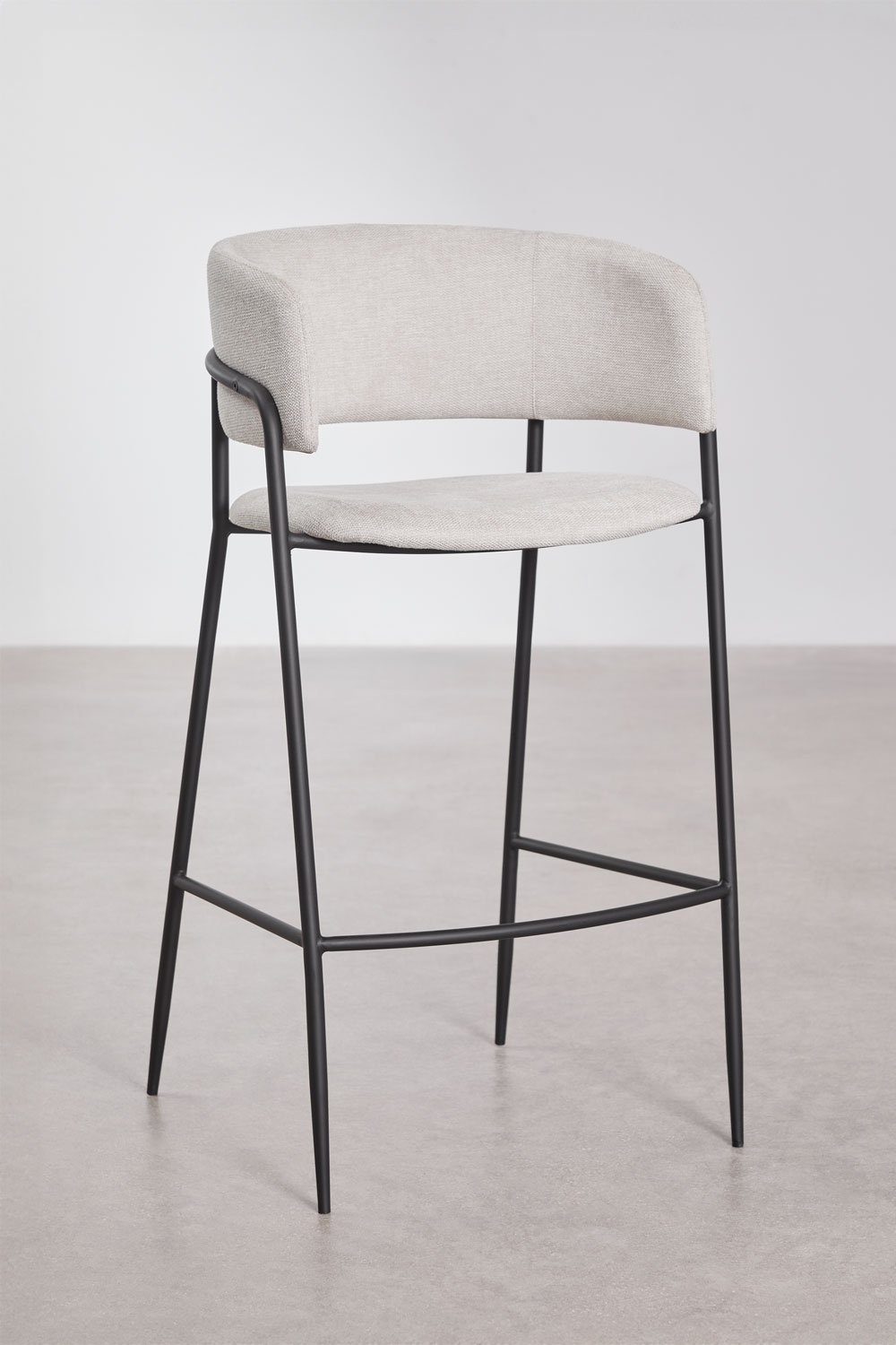 Pack of 2 upholstered Nalon bar stools, gallery image 2