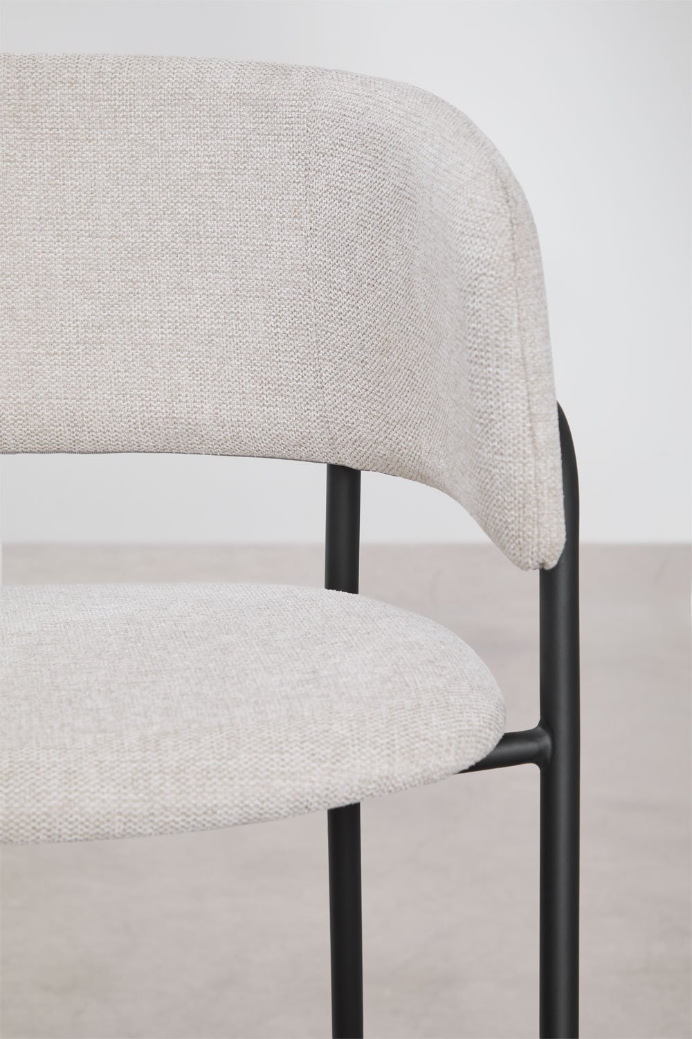 Pack of 2 upholstered Nalon bar stools, gallery image 5