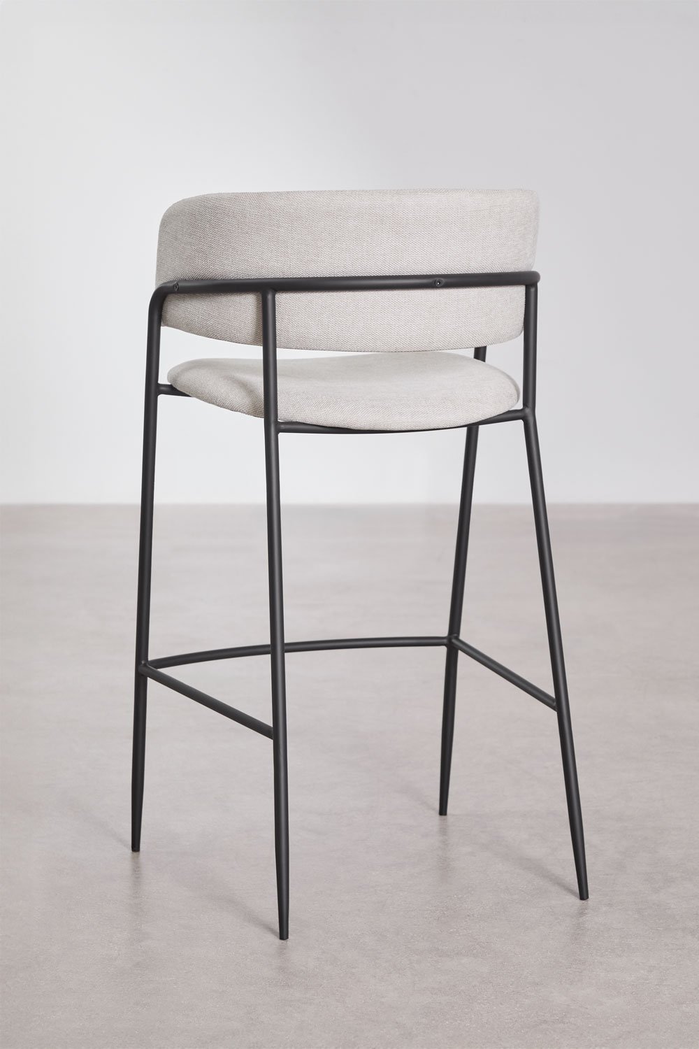 Pack of 4 upholstered Nalon bar stools, gallery image 4