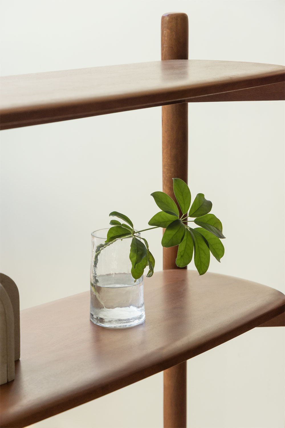 4-shelf mango wood bookcase Gina, gallery image 2