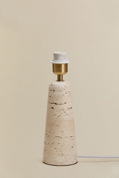 Davise travertine table lamp base