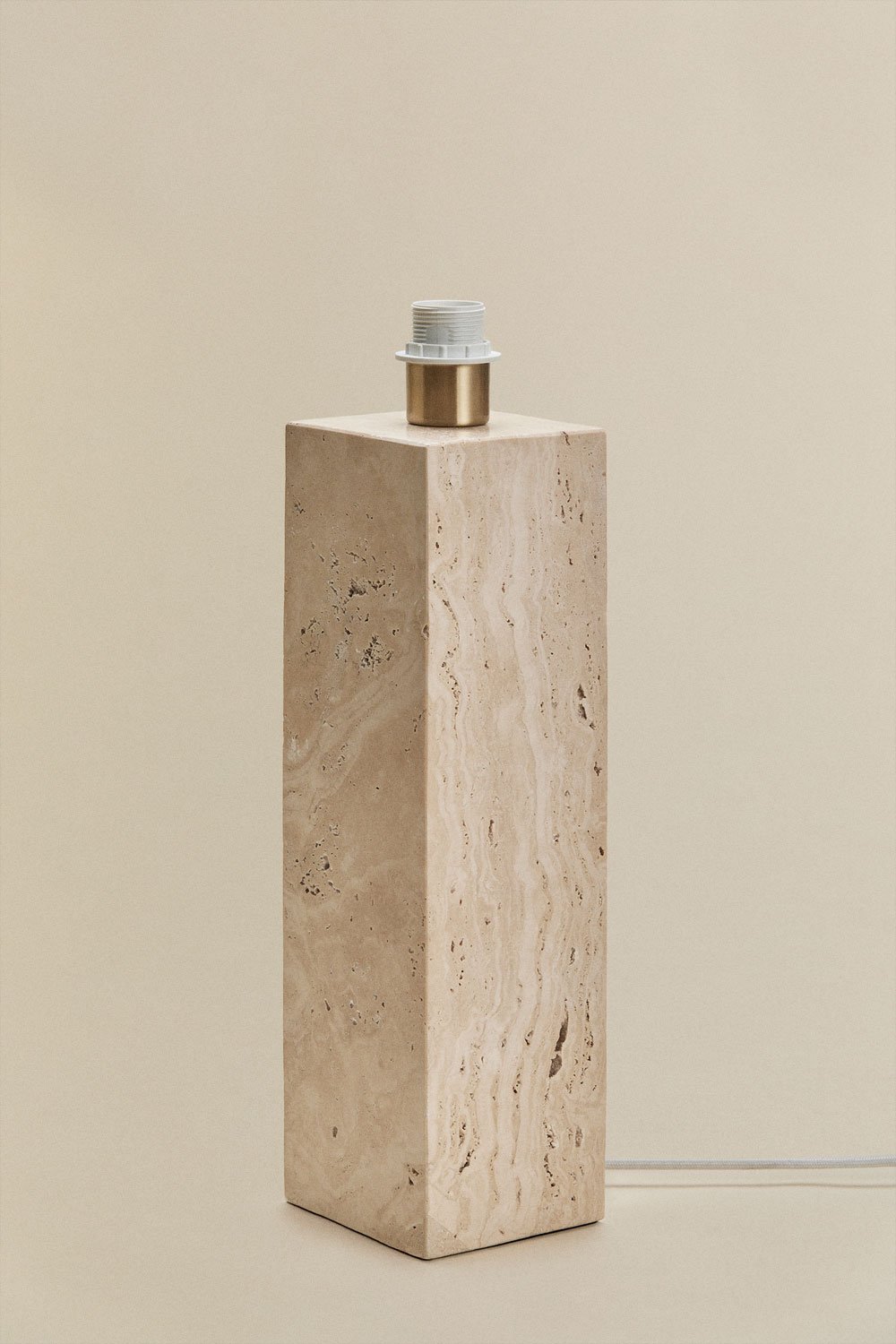 Davise travertine table lamp base, gallery image 3