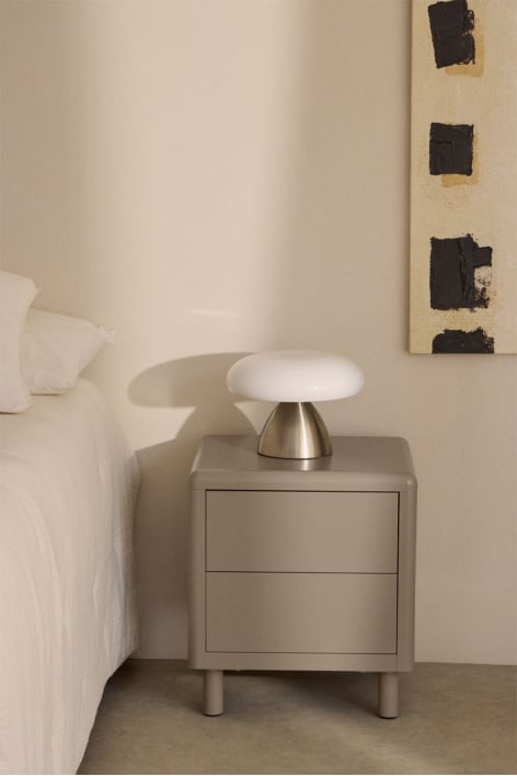 Michigan steel nightstand