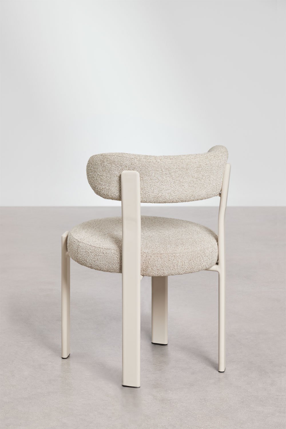 Pack of 2 upholstered dining chairs with iron Jolie, gallery image 4