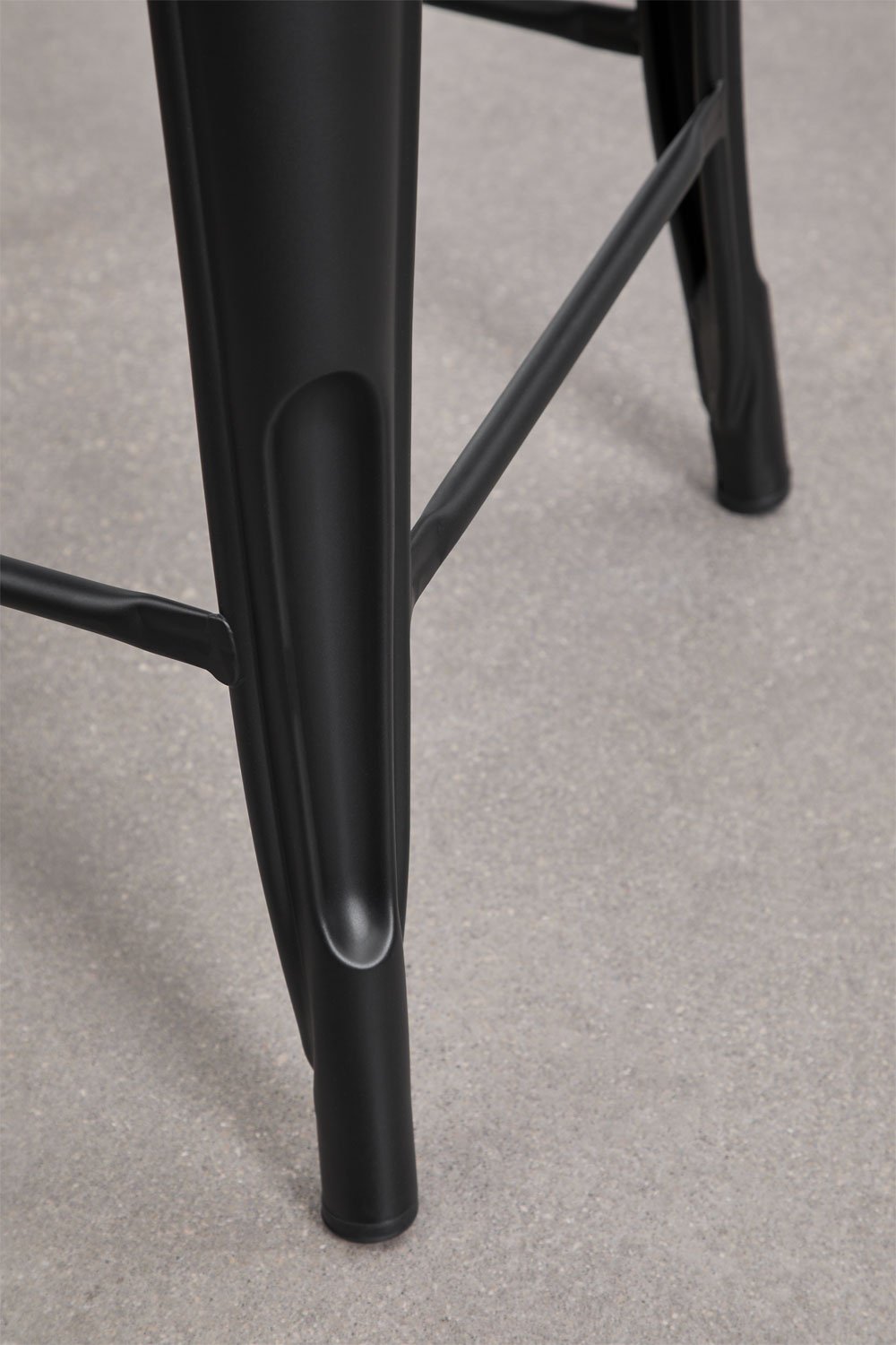 Pack of 2 stackable high stools in Lix steel, gallery image 6