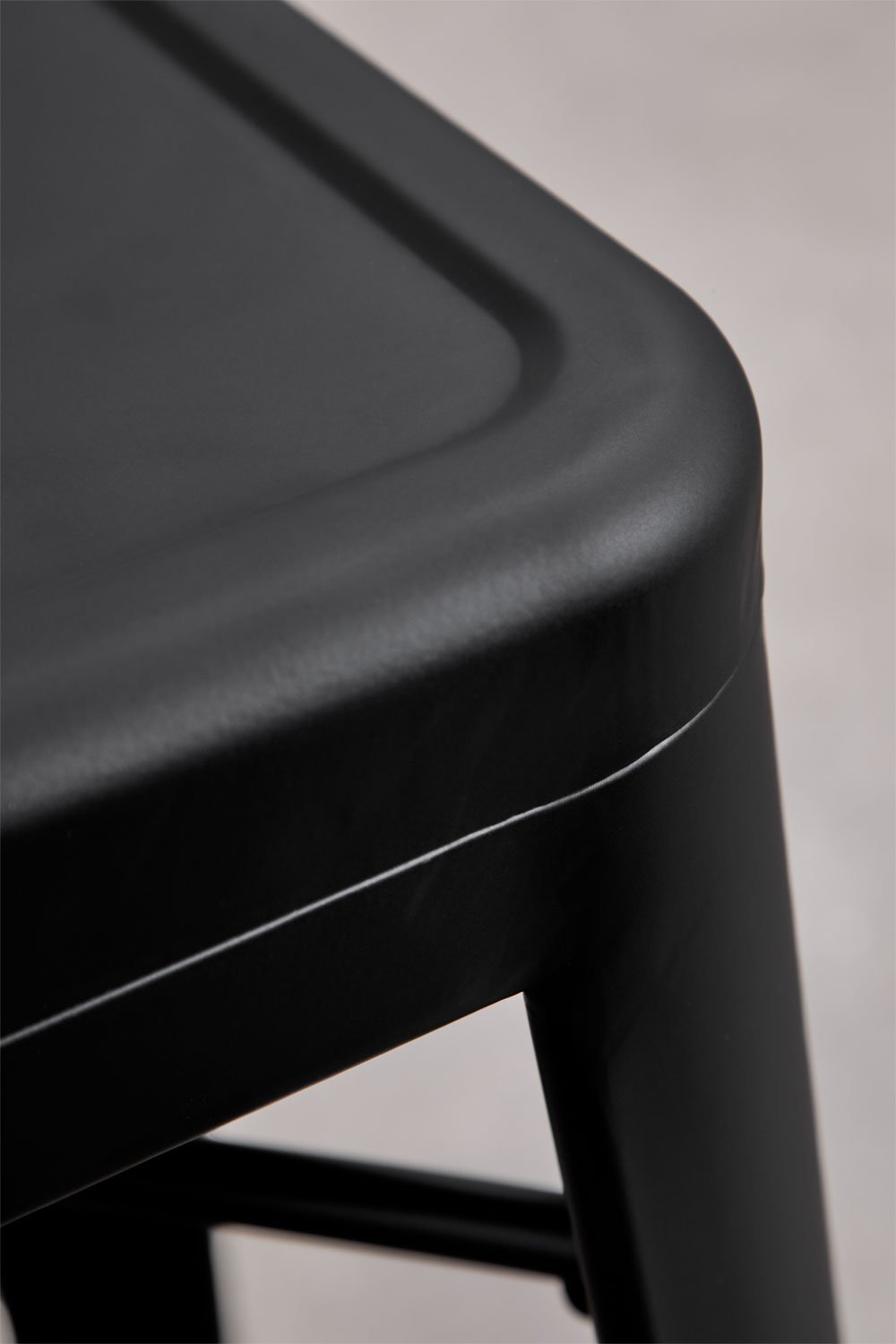 Stackable high steel bar stool Lix, gallery image 5