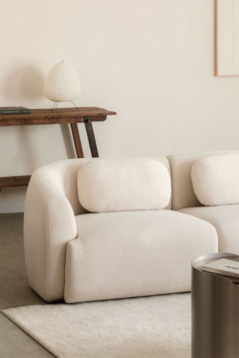 Left corner module for modular sofa in Marrakech chenille