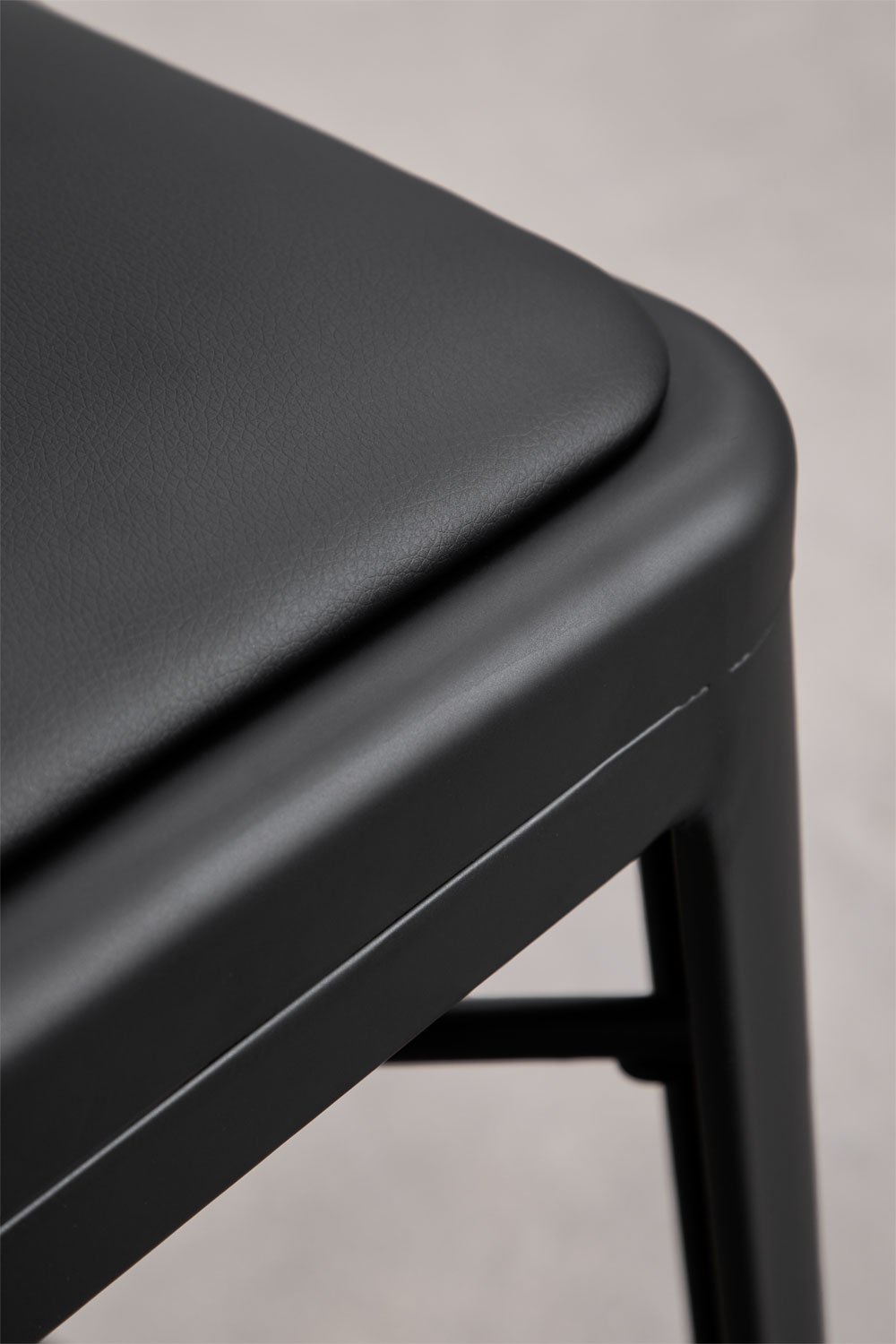 Lix stool cushion in imitation leather, gallery image 4