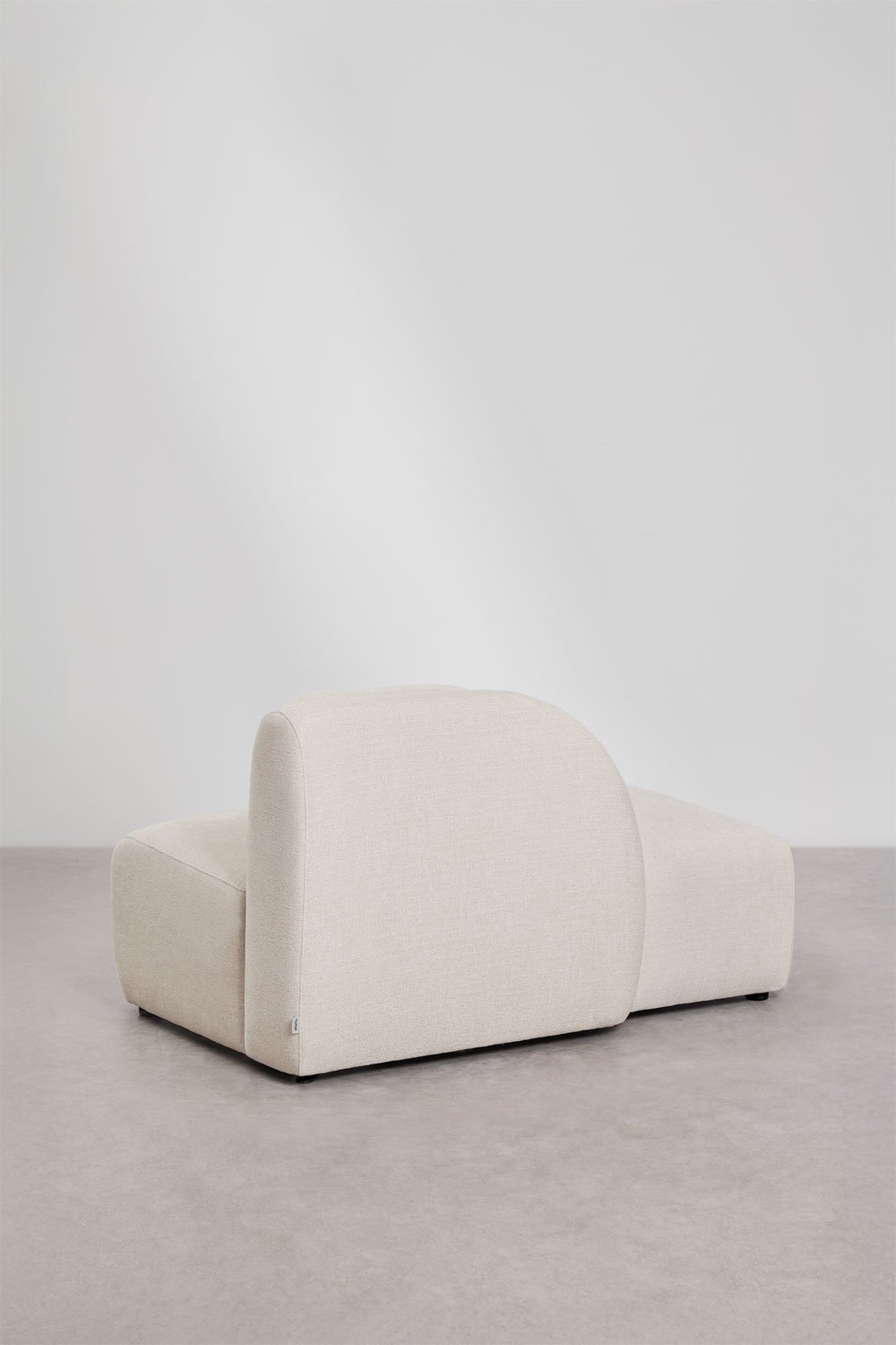 Left chaise module for Coquette modular sofa in chenille, gallery image 4