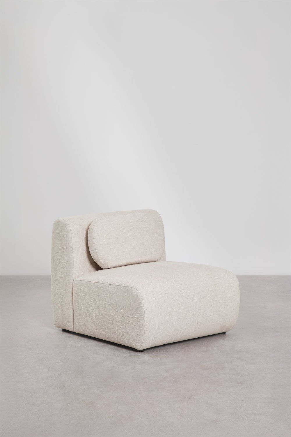 3-piece right modular chaise longue sofa in Coquette chenille, gallery image 8