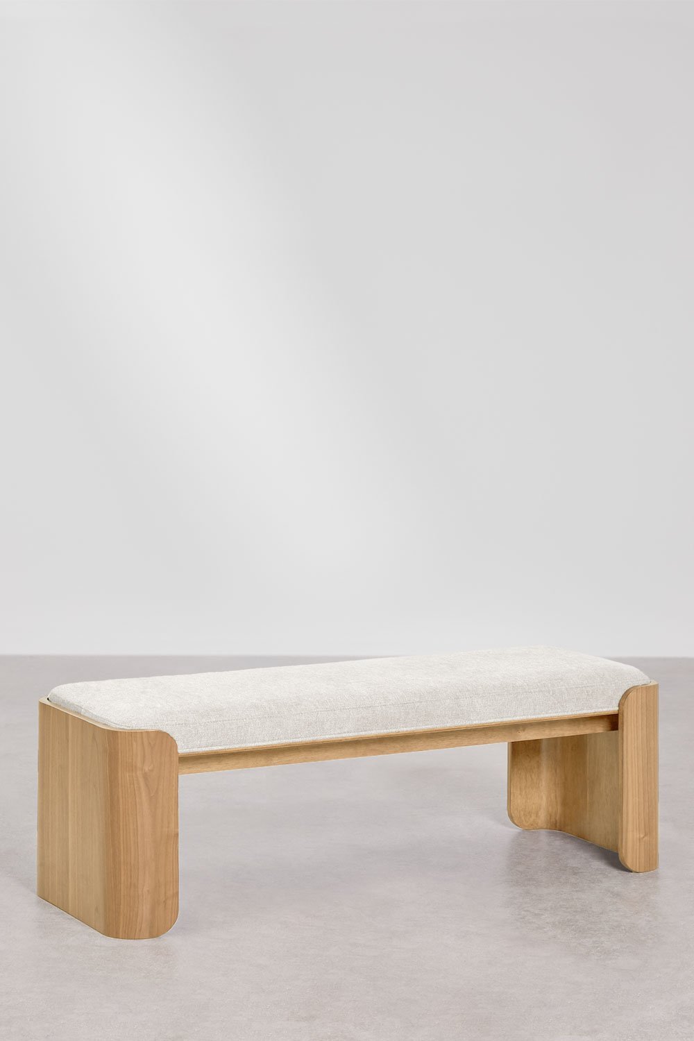 Lofren rubberwood and veneer bench, gallery image 3