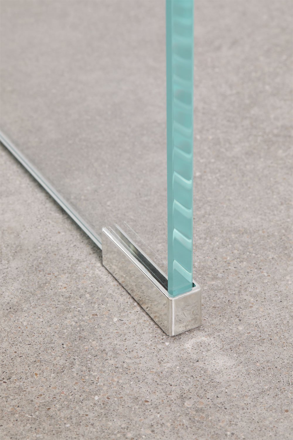 Rectangular 110x55 cm tempered glass coffee table Crhis, gallery image 5