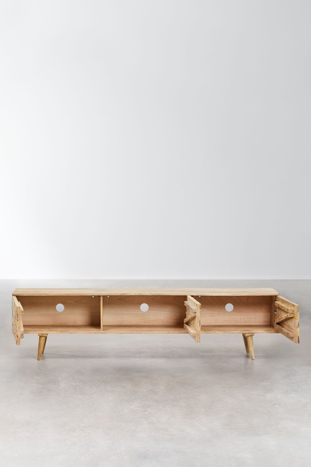 Jaralson 200x40 cm mango wood TV cabinet, gallery image 4