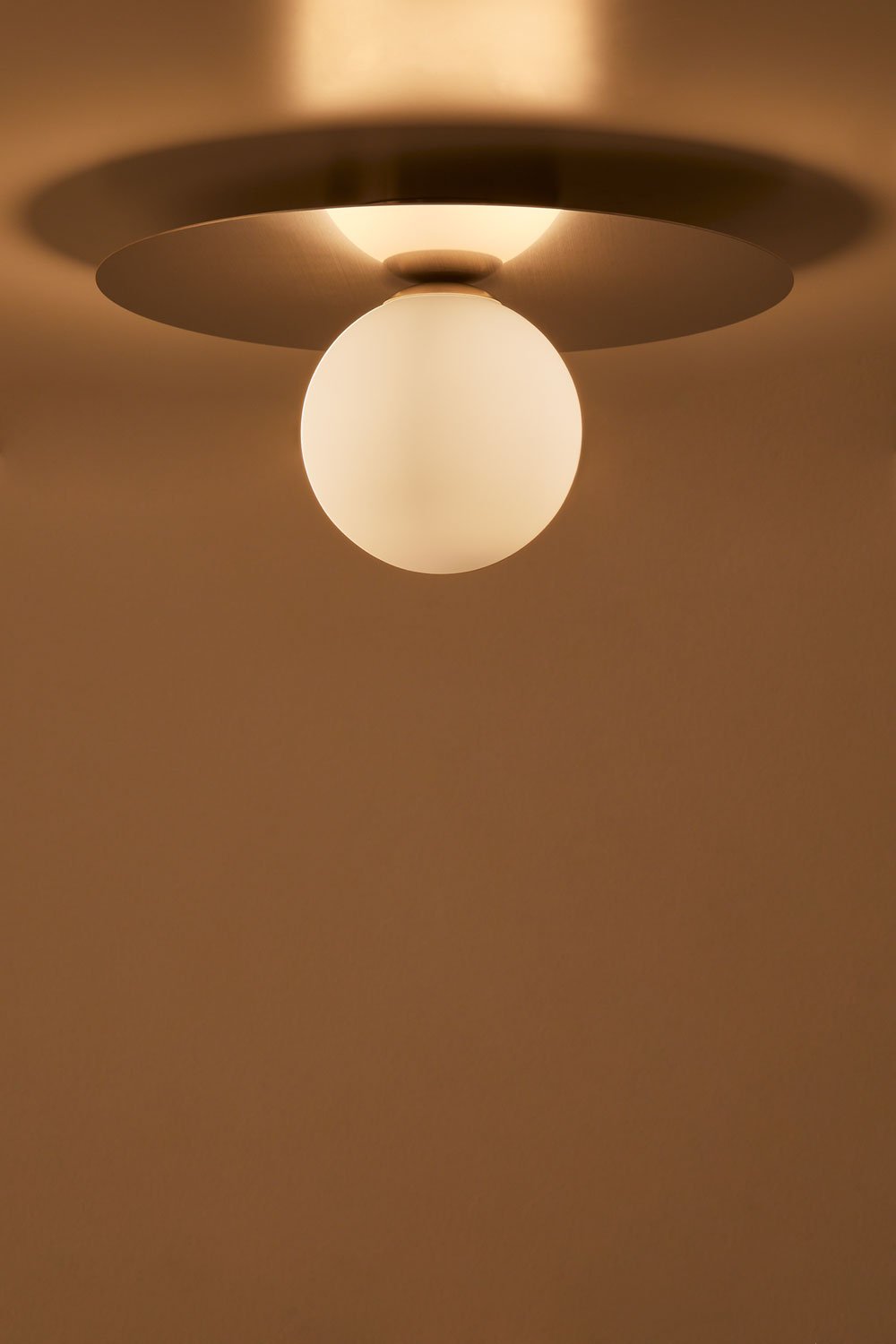 Anine iron and glass ceiling lamp, gallery image 2