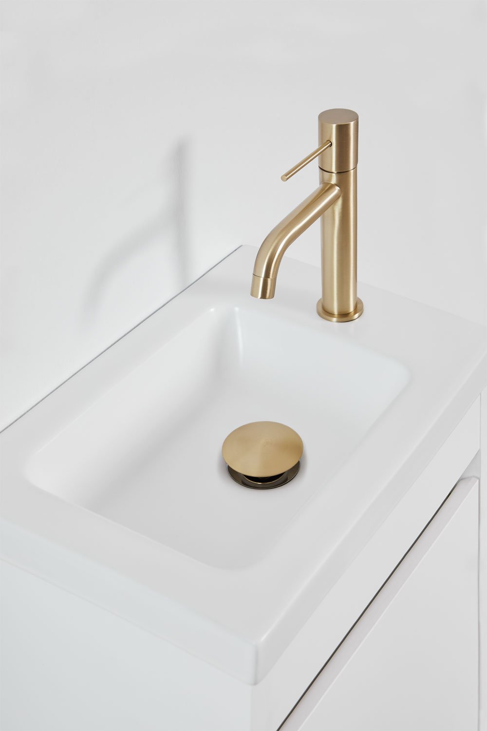 Narek suspended wooden bathroom furniture set with integrated sink, gallery image 4