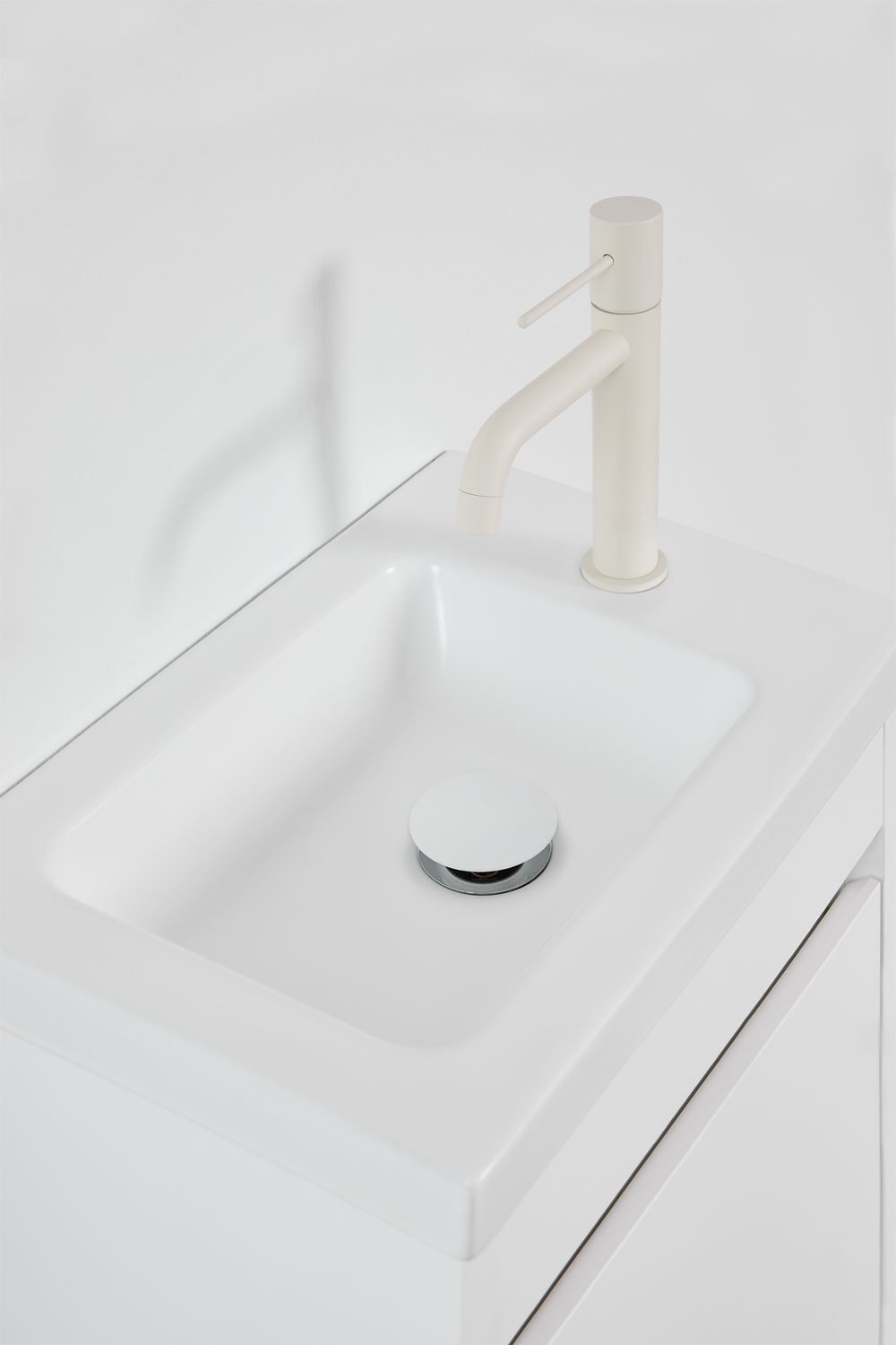 Narek suspended wooden bathroom furniture set with integrated sink, gallery image 4