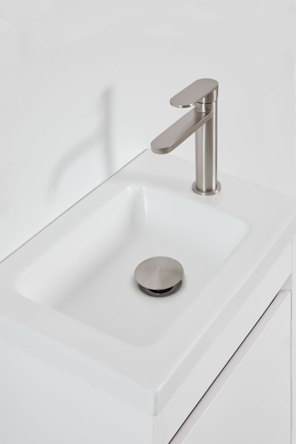 Narek suspended wooden bathroom furniture set with integrated sink, gallery image 4