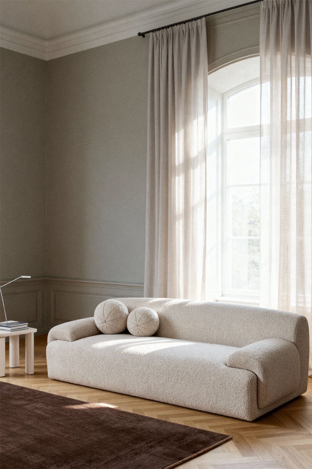 3-seater Shirina upholstered sofa, gallery image 1