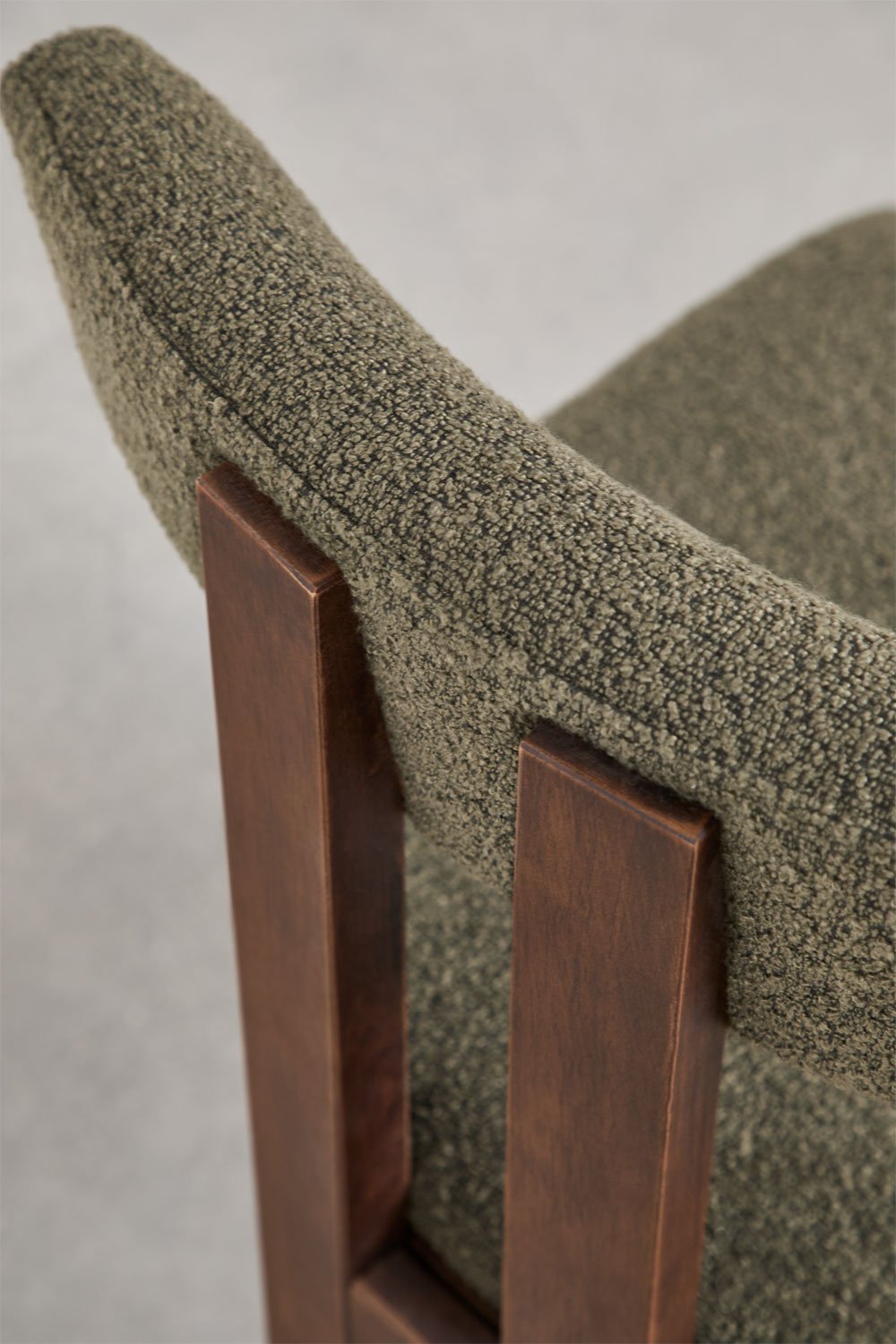 Argider bouclé fabric dining chair, gallery image 7