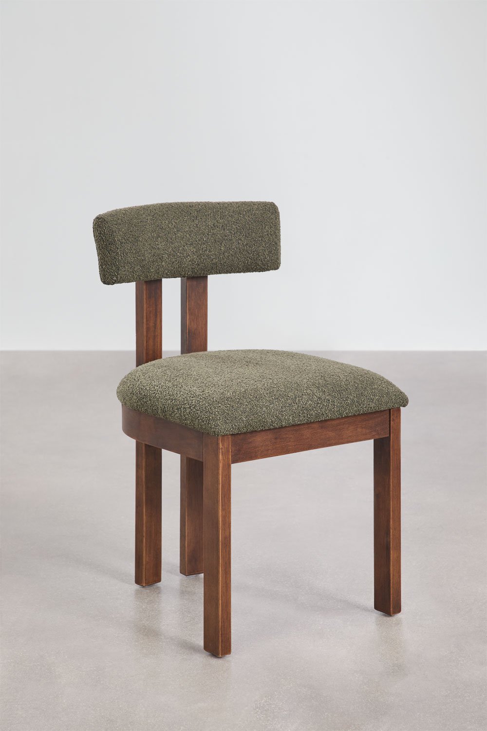 Pack of 4 dining chairs in Argider bouclé fabric, gallery image 3