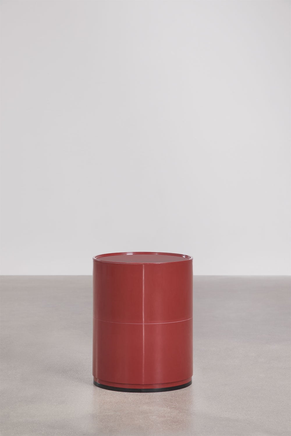 Pack of 2 round bedside tables Ø30 cm with shelves Babel, gallery image 5