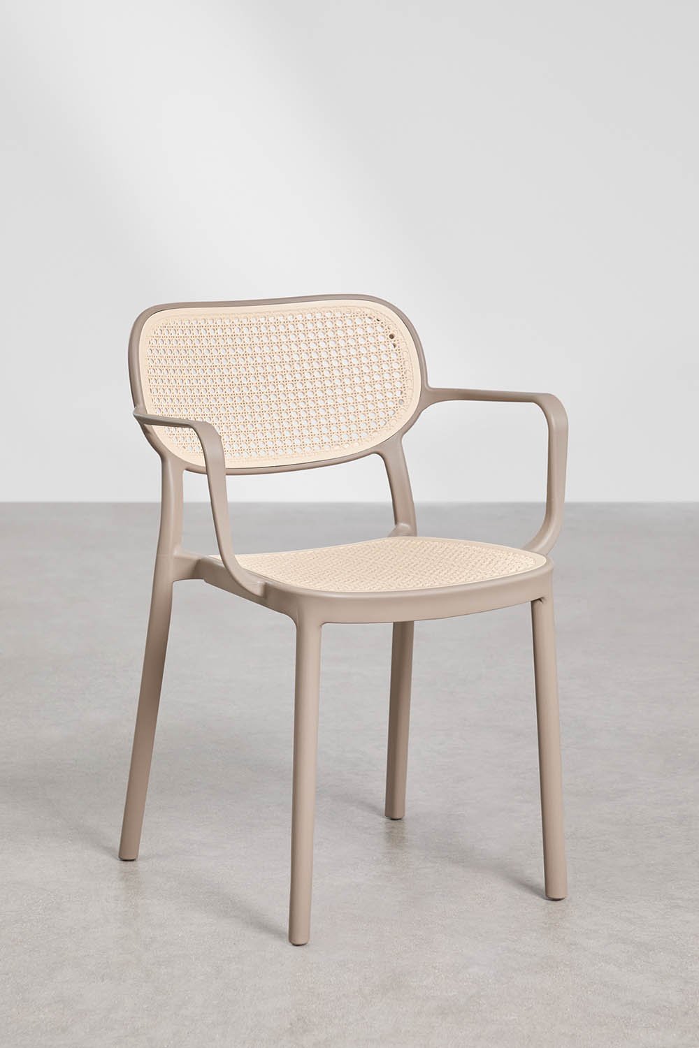 Stackable garden chair with polypropylene armrests Omara, gallery image 3